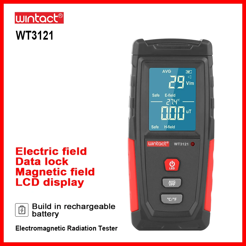 Измеритель уровня радиации RZ EMF перезаряжаемый портативный дозиметр Гейгера |