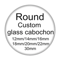 personalized photo custom pictures diy 12mm14mm16mm18mm20mm25mm30mm glass cabochon flat back for diy necklace jewelry