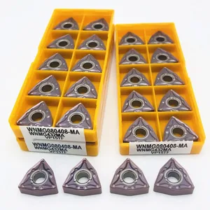 Токарная вставка WNMG080408 MA VP15TF, твердосплавный токарный инструмент, внешний токарный инструмент WNMG 080408, режущий инструмент WNMG, токарный инструмент