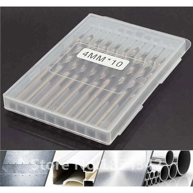 Спиральное высокоскоростное сверло M35 из кобальтовой стали набор 10 предметов 4 мм