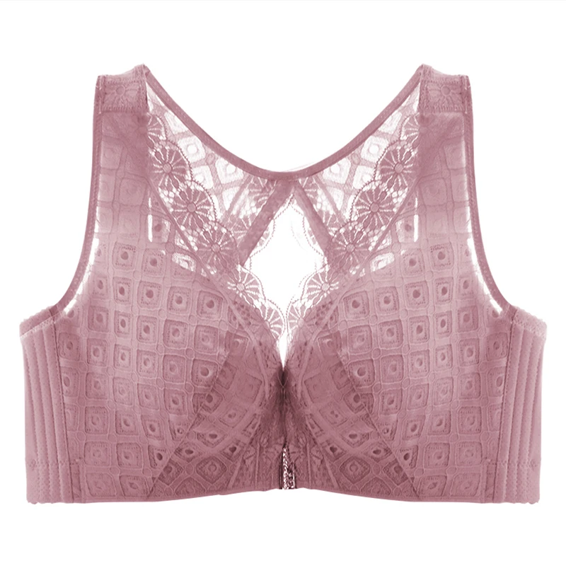 

Женский бюстгальтер с глубоким V-образным вырезом и застежкой спереди