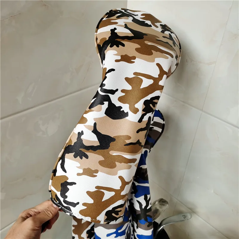 Новинка камуфляжная накладка на голову для водителя гольфа лесопардовые