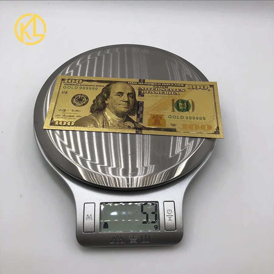 Коллекционный подарок 2011 года $100 US серебряные банкноты валюта доллара мировая