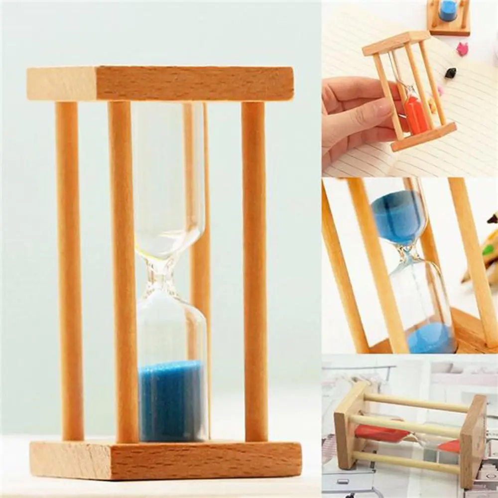 1 шт. деревянные песочные часы таймер для детей 5 минут цветная зубная щетка