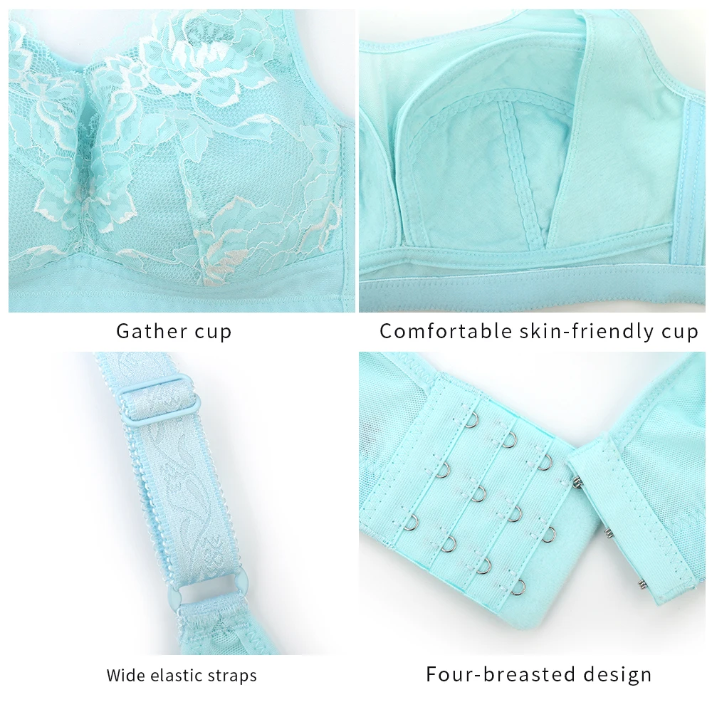 Meizimei нижнее белье размера плюс кружево Бралетт короткий топ пуш ап Для женщин