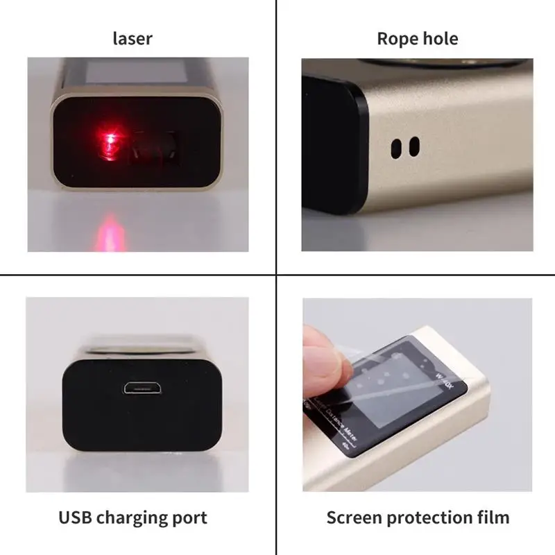 Цифровой лазерный дальномер 40 м 60 80 USB электронный датчик умный цифровой