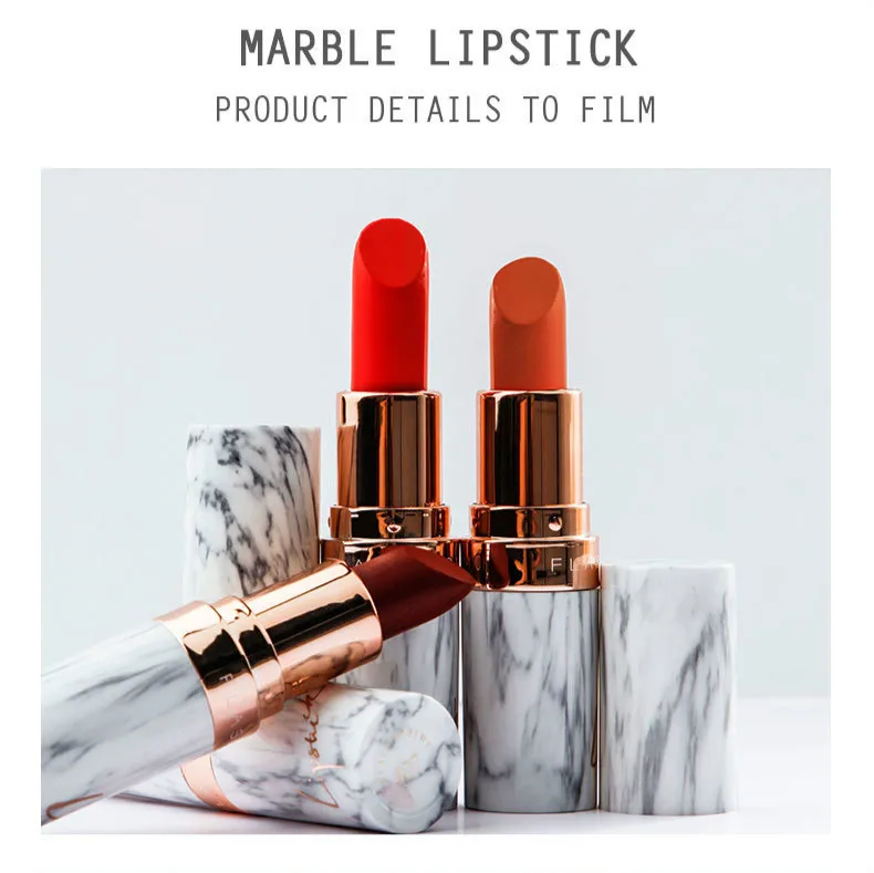 Новая мраморная долговечная матовая губная помада водостойкая увлажняющая