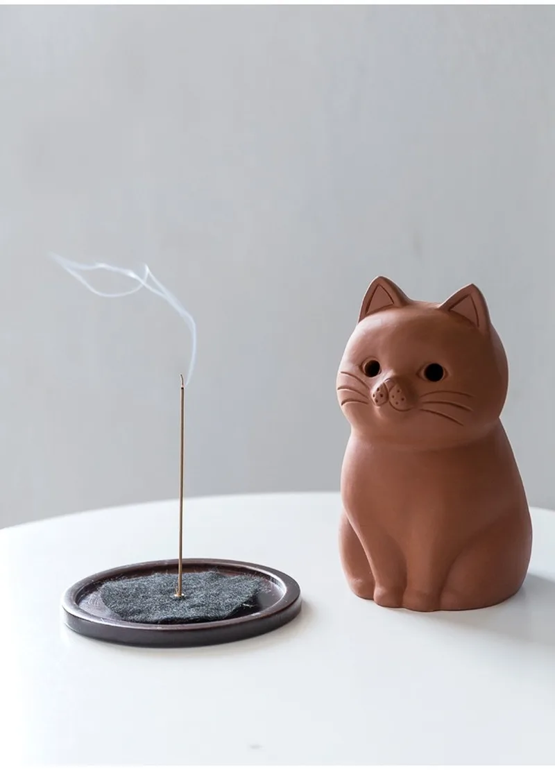 Декор для дома керамическая курильница с держателем животный узор аромапалочки