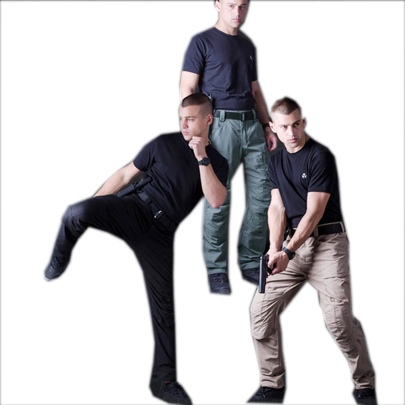 Тактические Брюки армейские мужские камуфляжные брюки для бега размера плюс с