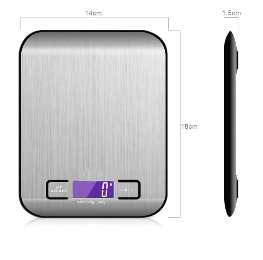 

50pcs Digital Kitchen Scale, LCD Display 1g/0.1oz Precise Stainless Steel Food Scale for Cooking weighing Scales Electronic hot