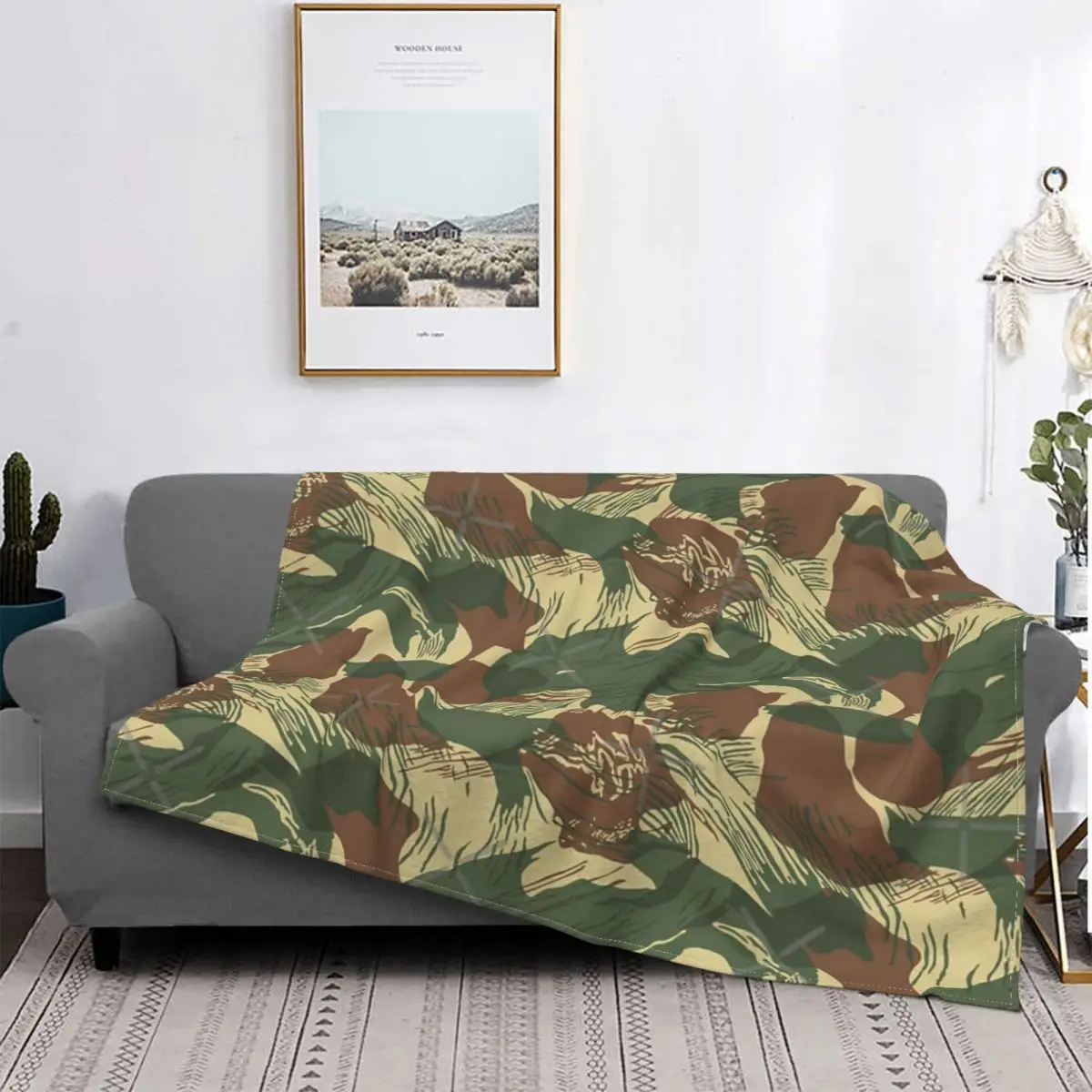 

Камуфляжное одеяло Rhodesian с кисточкой, покрывало для кровати, плед, покрывало для дивана, тепловое одеяло, одеяло для ребенка