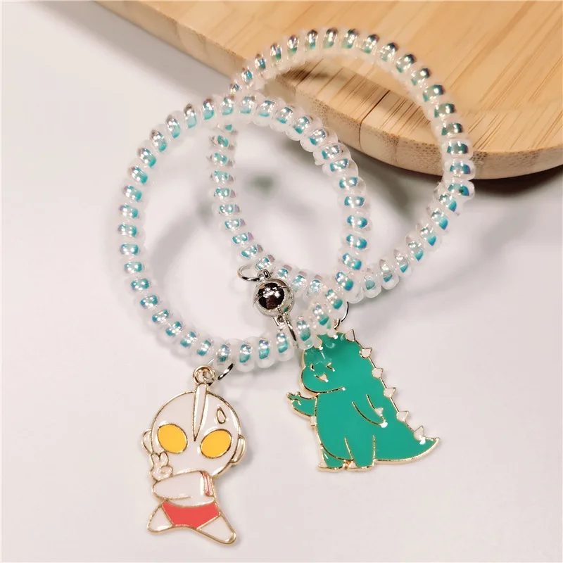 

Cartoon Bump Monster Magnet Attracts Love Bracelet Small Rubber Band To Send Boyfriend Bracelet Mobile Phone Line Hair Ring
