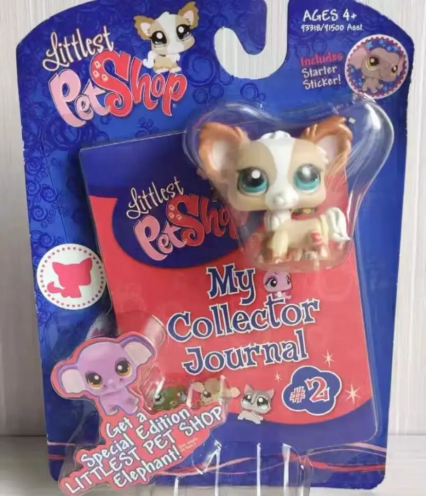 Милая кукла маленькие животные лиса модель игрушек мини кошка собака старый