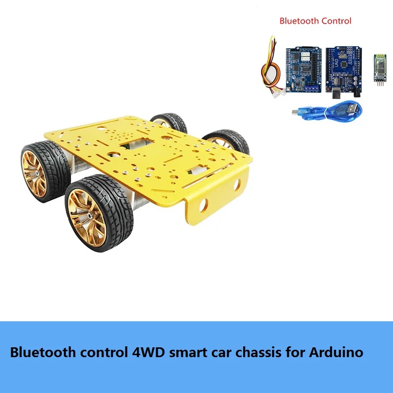 Металлический умный радиоуправляемый робот C300 4WD с Wi-Fi/Bluetooth/ручкой 4 шт. мотор