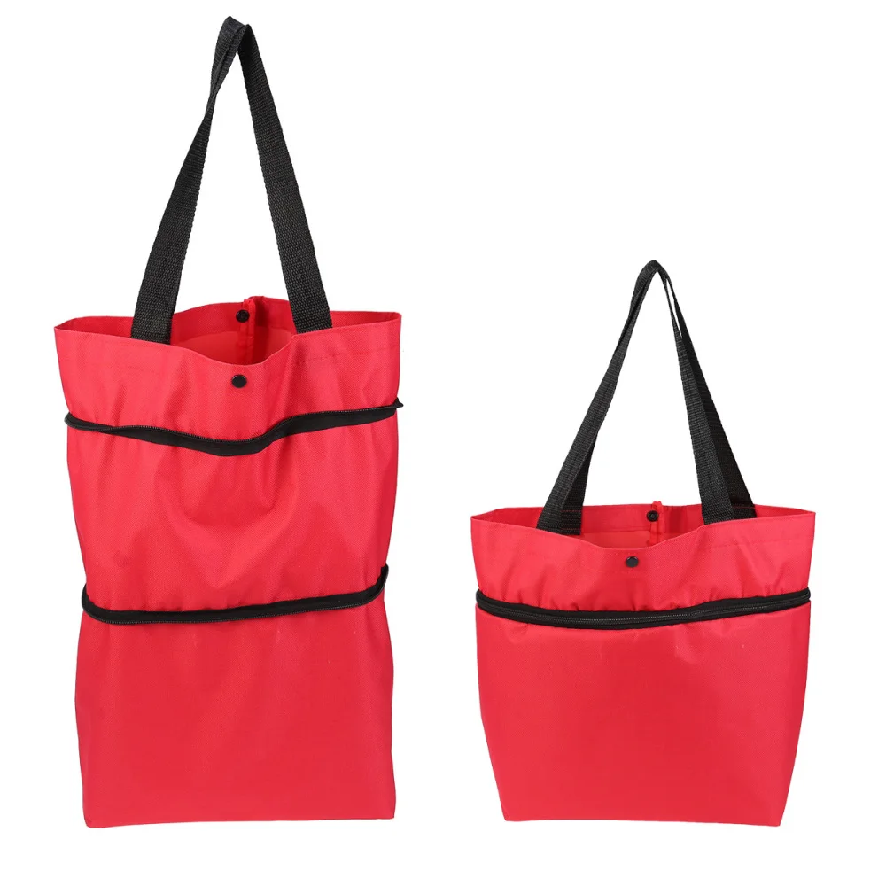 

Fashion Folded Shopping Cart Portable Car Luggage Cart Folded Tug Bag Collapsible Shopping Cart Vegetables Organizer Trolley Car