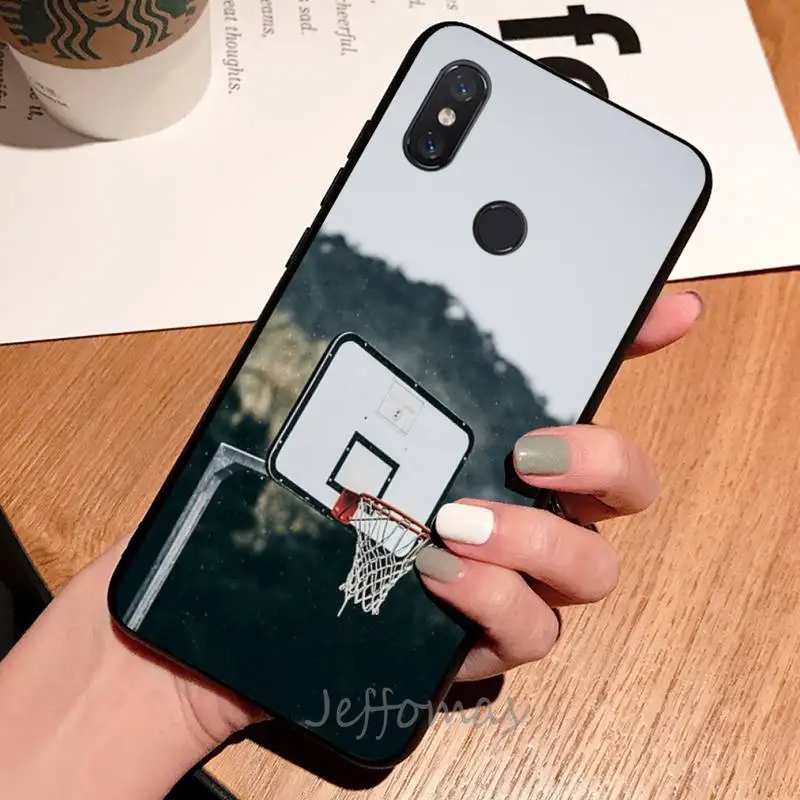 

Basketball court sports pattern Phone Case For Xiaomi Redmi note 7 8 9 t max3 s 10 pro lite coque shell cover funda