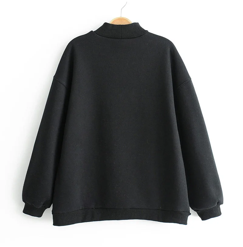 Autumn Knitted Casual Sweatshirt Women O Neck Long Sleeve Khaki Oversized Hoodies Loose Jumper Sweatshirts Female