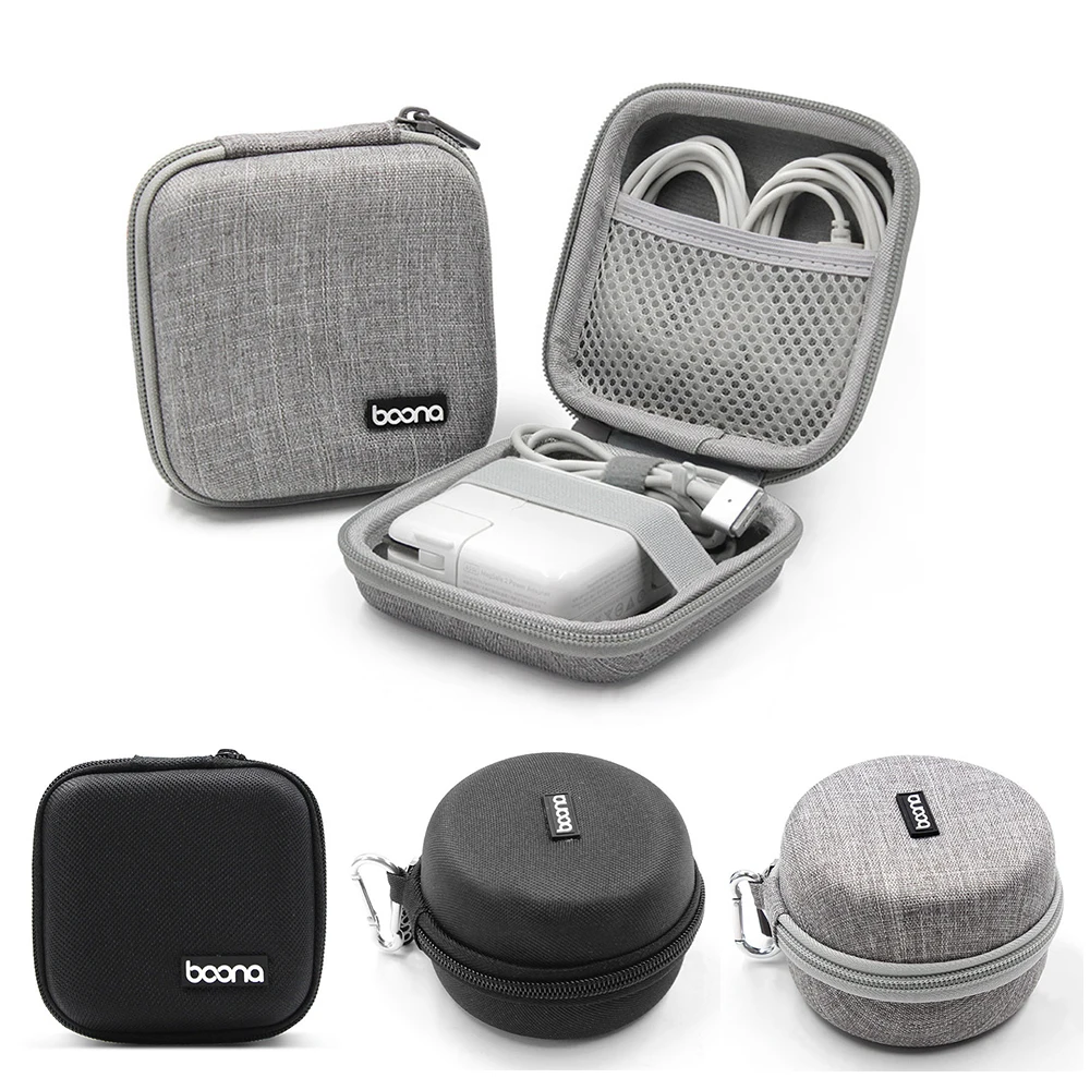 Портативный мини-кошелек кошельки для монет на молнии наушников провод чехол Usb