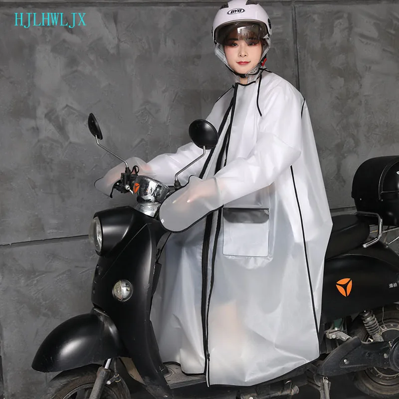 

2021 new EVA fashion transparent multi-function upgrade raincoat electric bicycle hiking rainstorm-proof riding poncho
