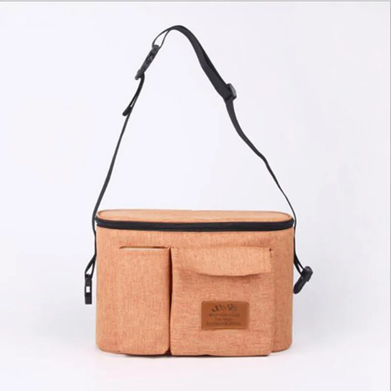 31x18x20cm-Orange Сумка для подгузников, сумка-Органайзер для детской коляски с рисунком совы, большая вместительность, сумка для коляски, сумка для пеленания, аксессуары для коляски - Цвет: 31x18x20cm-Orange