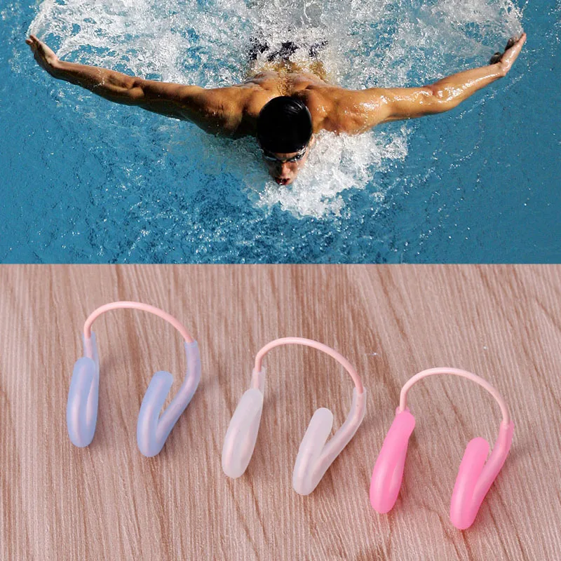 

Universal Swim Training Waterproof Soft Silicone Swimming Nose Clip Plug