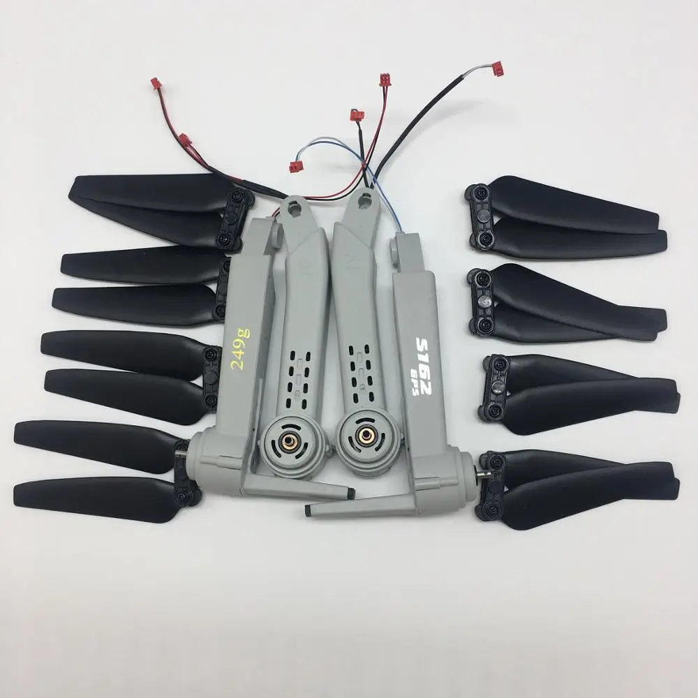 

S162 Gps Rc Drone Front Rear Arm with Motor Propeller Maple Leaf Blade Spare Part Kit Accessory