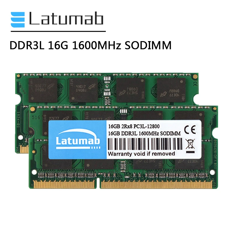 Latumab Оперативная память DDR3L 16 Гб оперативной памяти 32 встроенной 1600 МГц ноутбука