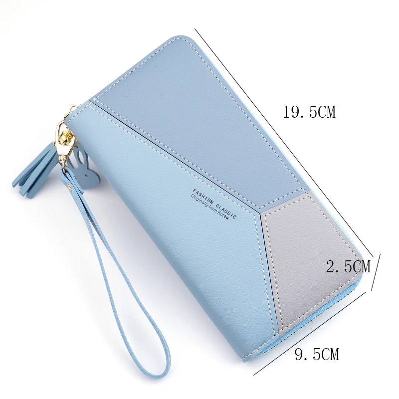 Beibaobao Роскошные брендовые кожаные кошельки для женщин длинные кошельки на молнии с кисточками дизайн клатч кошельки Женский Бумажник Кредитная карта