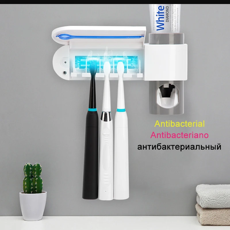 дозатор для зубной пасты УФ светильник Ультрафиолетовый стерилизатор зубных
