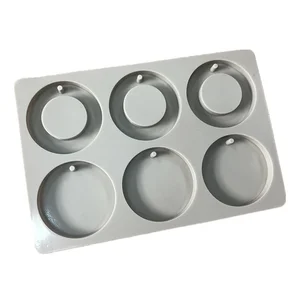 Силиконовая форма сделай сам воск для ароматерапии, круглая форма для кольца, цветочный орнамент, восковая форма для мыла, свечи, глиняные поделки