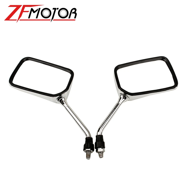 Мотоциклетные зеркала 10 мм универсальные заднего вида овальное боковое зеркало
