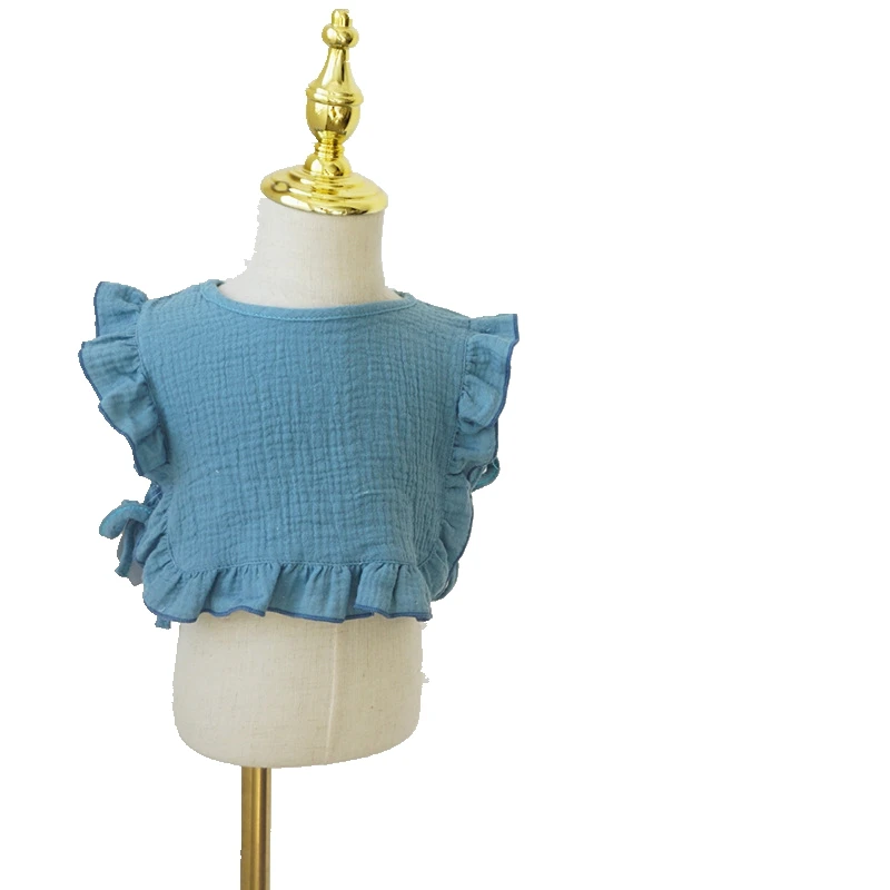 Корейская хлопковая марлевая нагрудник для маленьких девочек модная милая