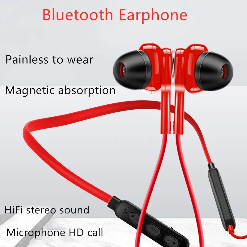 Новые Беспроводные спортивные наушники вкладыши беспроводные Bluetooth с HD