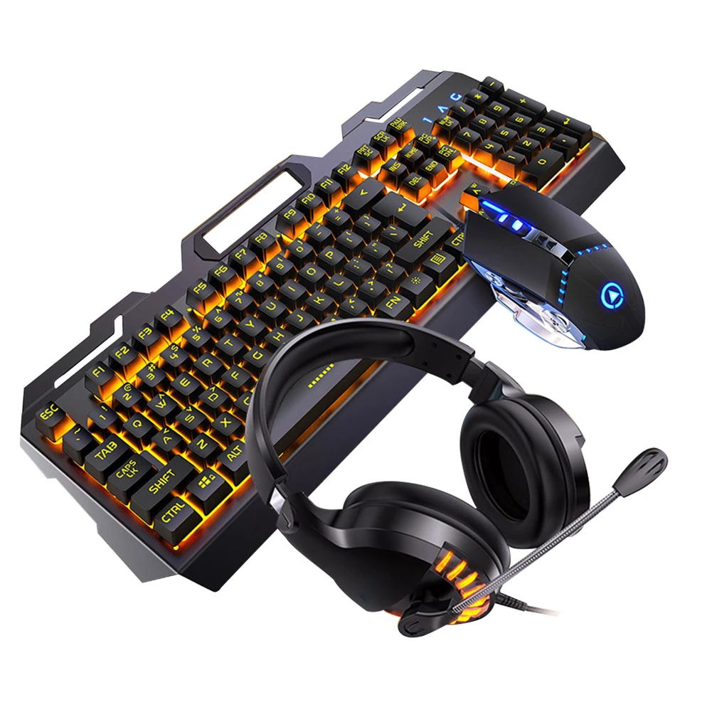 

For Laptop Desktop Home Mechanical Gaming Keyboard Mouse Set Durable USB Wired Universal Office Work LED Backlight Computer Game