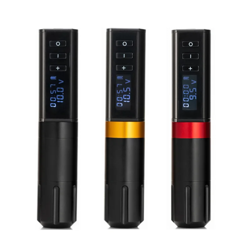 Новая беспроводная тату машинка с цифровым дисплеем ручка аккумулятором