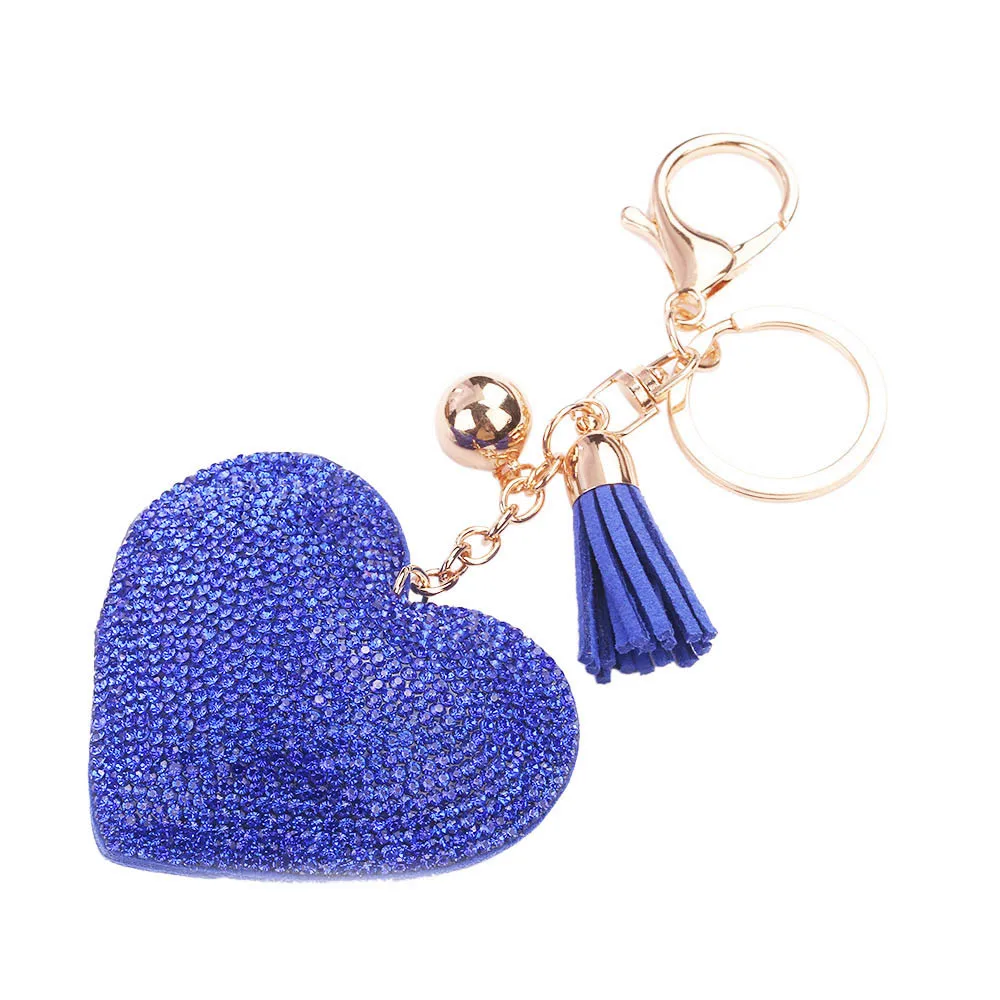 Любовь Стразы Брелок Для Ключей с кисточкой на сумку Llaveros 2019|Брелоки| |