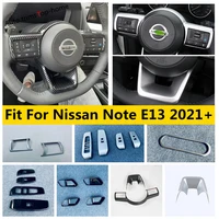 wheel gear panel ac air conditioning handle bowl frame window lift button cover trim accessories for nissan note e13 2021 2022