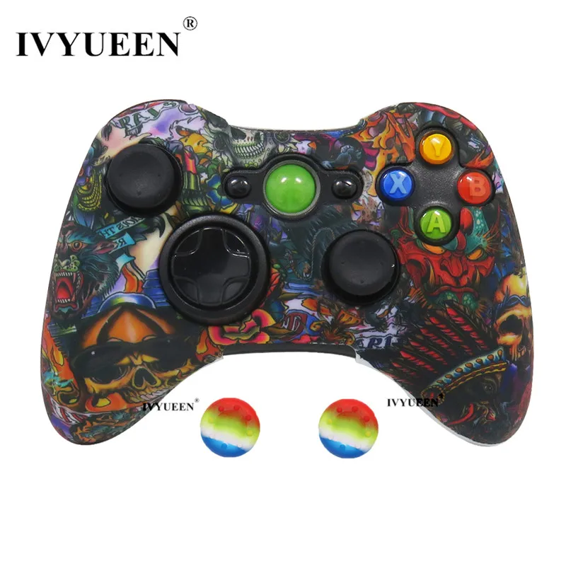 Devil IVYUEEN защитный чехол для microsoft Xbox 360 проводной/беспроводной контроллер силиконовый чехол - Цвет: Devil