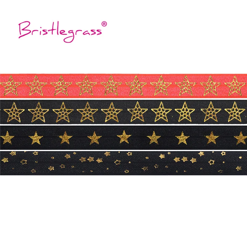 5 ярдов эластичная повязка на голову с принтом в виде звезд | Дом и сад