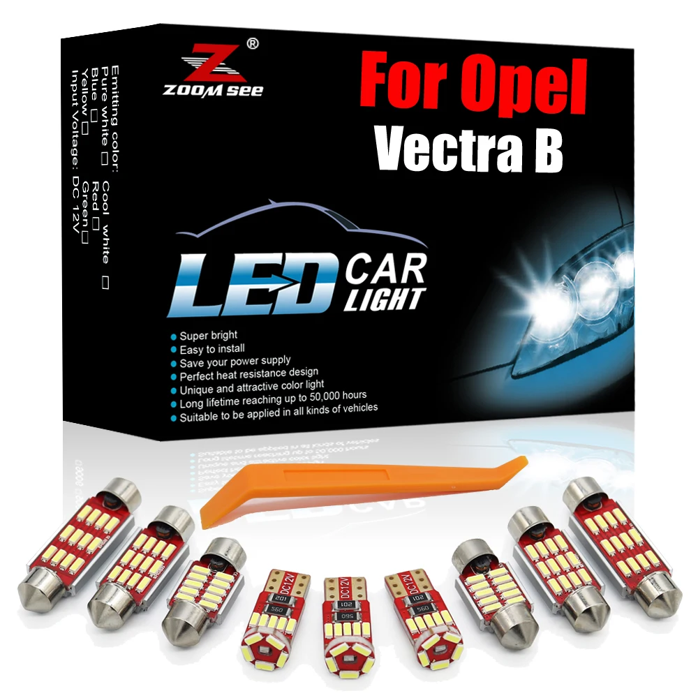 

Характеристики Женский комплект интерьера 10 шт. для Opel Vectra B для хэтчбека Vauxhall седан Estate (95-02) Автомобильный Купол Карта свет