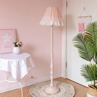 pink nordic princess lace floor lamp girl childrens room garden bedroom living room vertical large table lamp