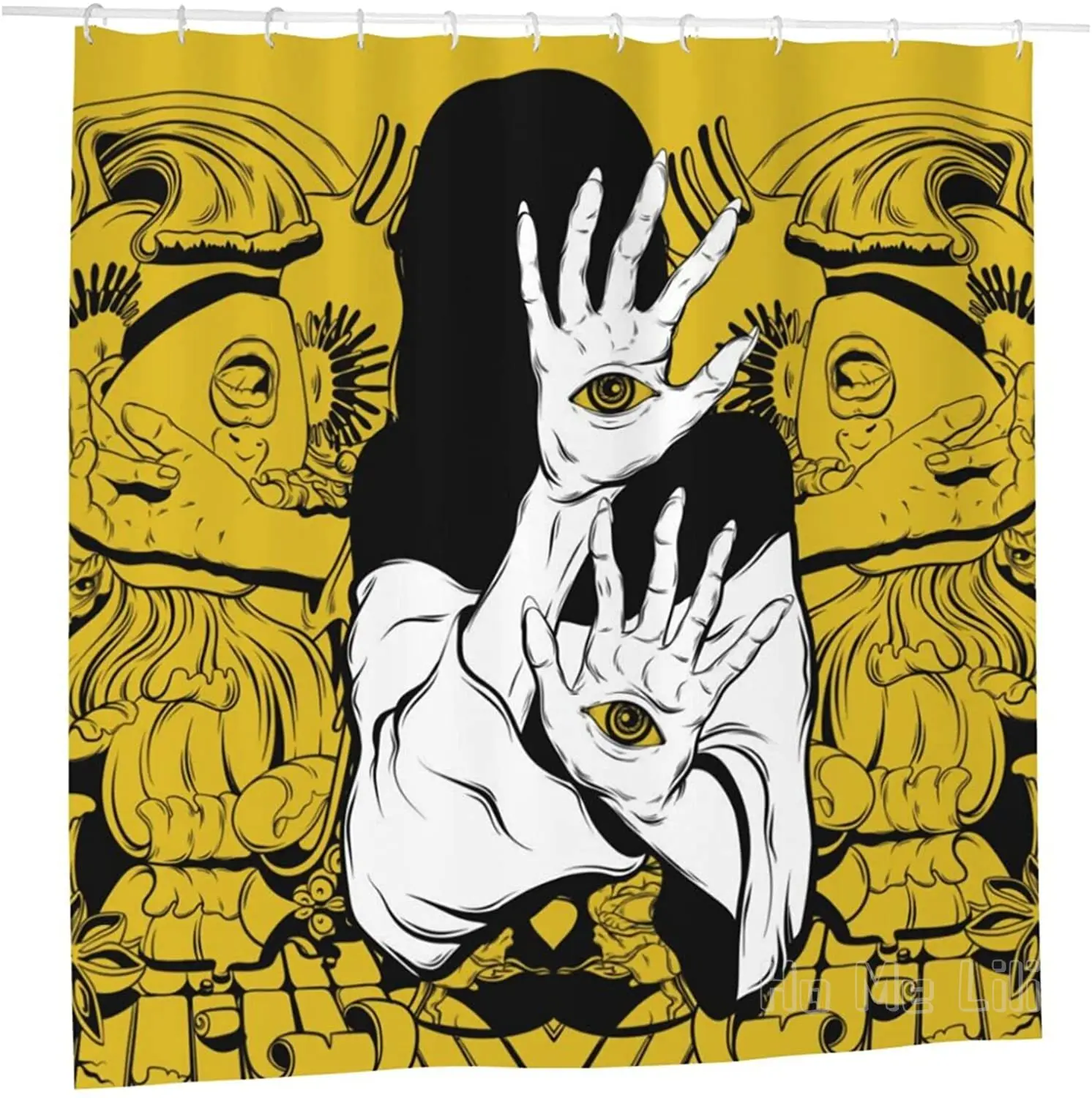 

Scream Girls Tentacles Roses Venus Flytrap Artwork Shower Curtain Modern Waterproof Bathroom Decor