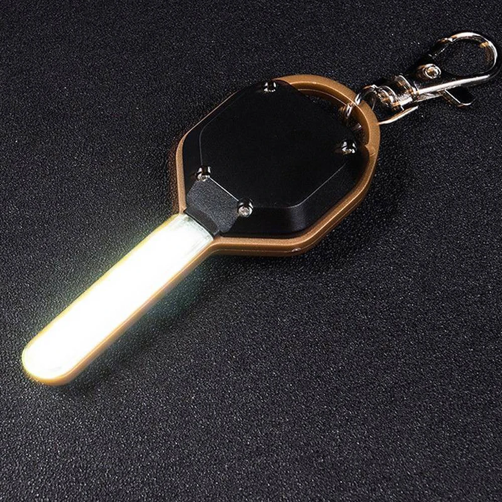 Миниатюрный светодиодный фонарик с брелоком портативный светильник для ключей