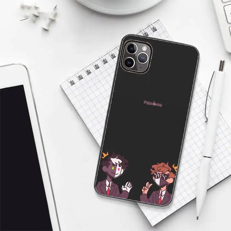 

Anime cute cartoon Dream Smp Phone Case for iPhone 7 8 11 12 Pro X XS XR Samsung A S Note 9 10 21S 71 Plus pro Max funda