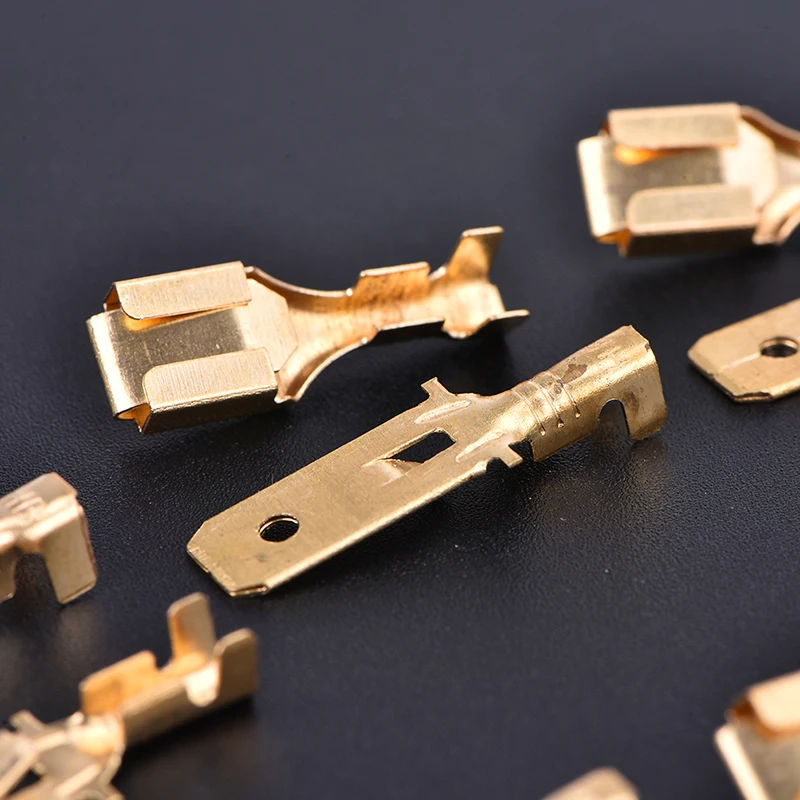 Клеммная вилка для мотоцикла электровелосипеда автомобиля 5 комплектов 6 3 мм 2