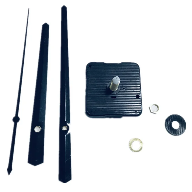 Fedex DHL 100 штук большие часы настенные кварцевые механизм 28 мм механизм черные руки Ремонт Запчасти для инструментов Набор сделай сам