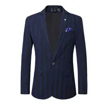 Luxury Man Jacket Four Seasons New Men's Suit Groom Wedding Business Formal Coat Casual Stripe Fashionable Top Three Colors S-5X (4)
