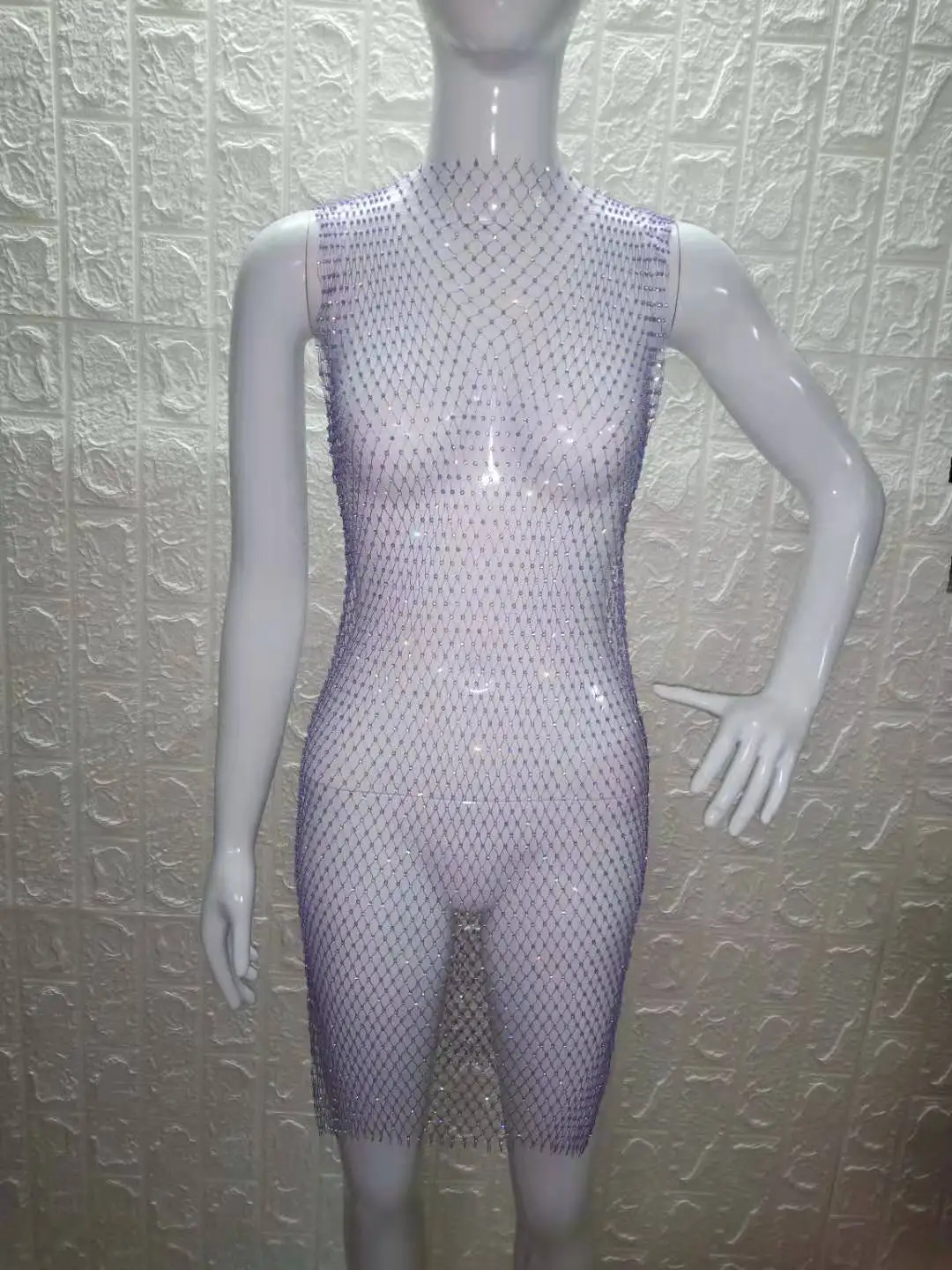 Bkning крючком пляжное бикини покрытие купальный костюм сексуальный прозрачный купальный костюм шикарное парео платье женская пляжная одежда - Color: purple
