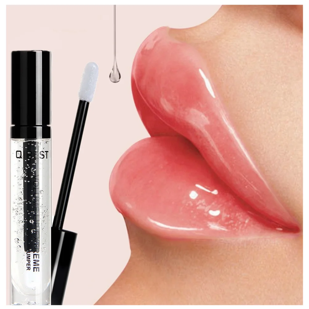 

Moisturizer Plumping Lip Gloss Long Lasting Sexy Big Lips Makeup Lip Plumper Gloss Women Transparent Lipgloss Clear