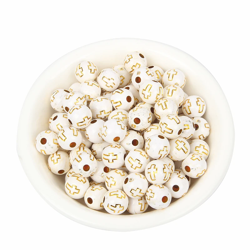 Бусины акриловые смешанные для самостоятельного изготовления ювелирных изделий